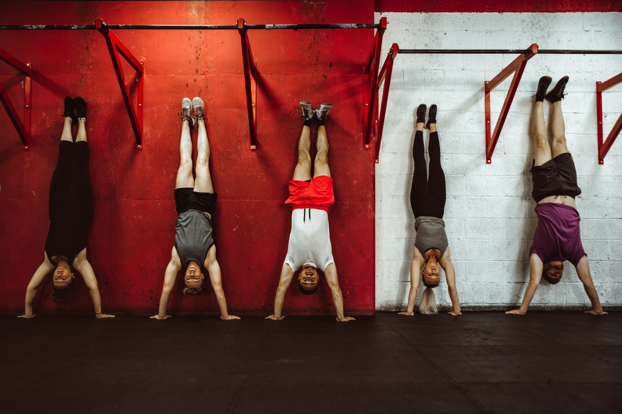 Functional training class working out